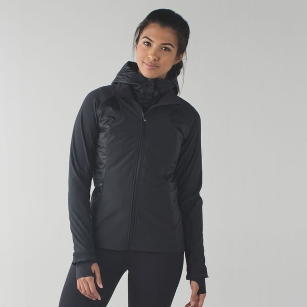 Lululemon Black Wind Runner Soft Shell Jacket 6 - image 1